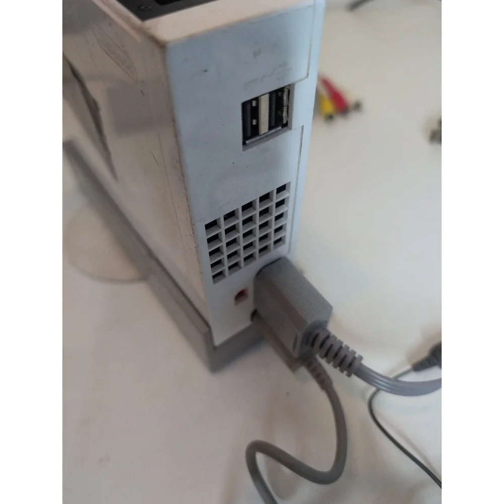 Nintendo Wii RVL-001 GameCube Compatible Console Wii Bundle Wires Wiimote More!